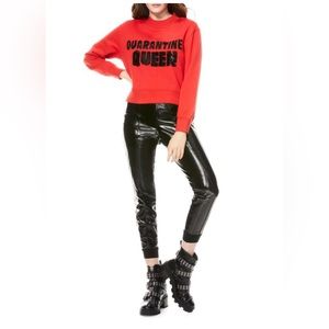 Denver Quarantine Queen Embellished Crewneck Sweater